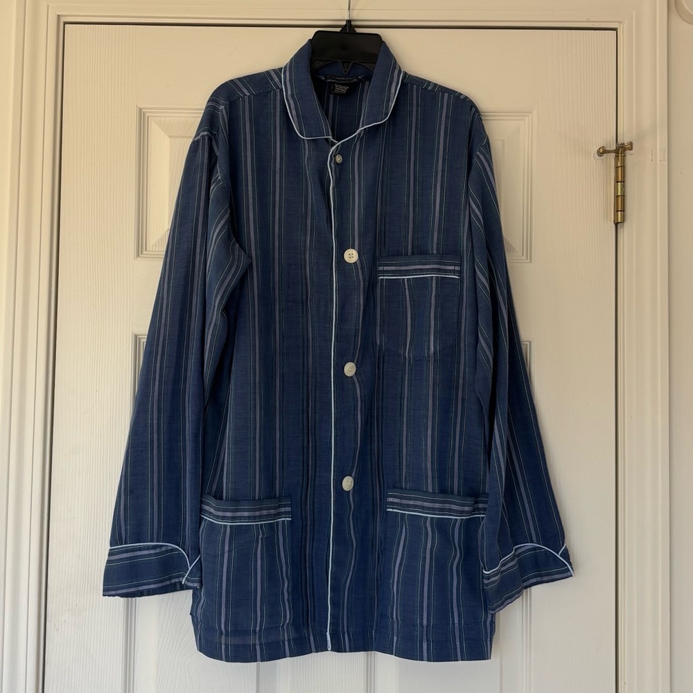 Christian Dior Vintage Striped Pajamas Top
